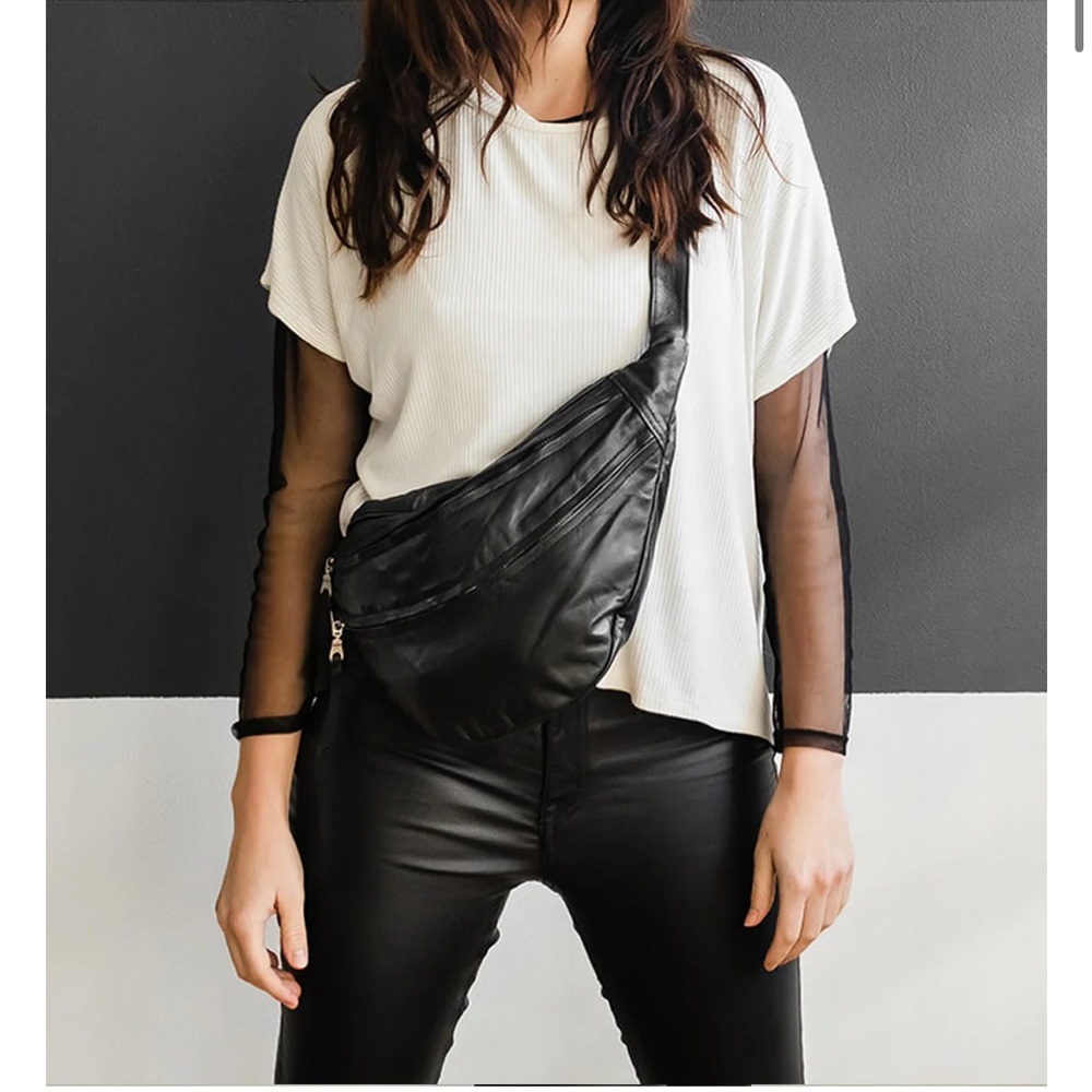 Monzoon buttery leather sling bag